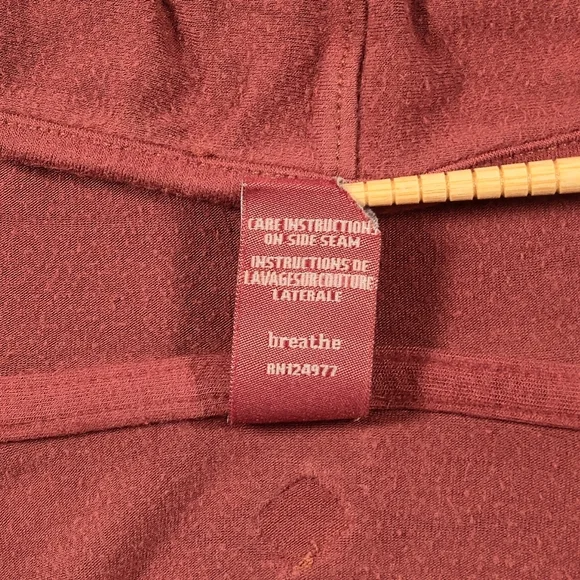 prAna Terracotta Graphic V-Neck Hoodie Pullover Size Small - Picture 7 of 10